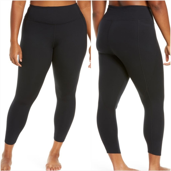 Zella Pants - NWT Zella Studio Lite High Waist Pocket 7/8 Leggings in Black size 3X